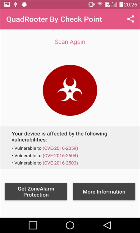 漏洞扫描QuadRooterScannerv1.1Android版