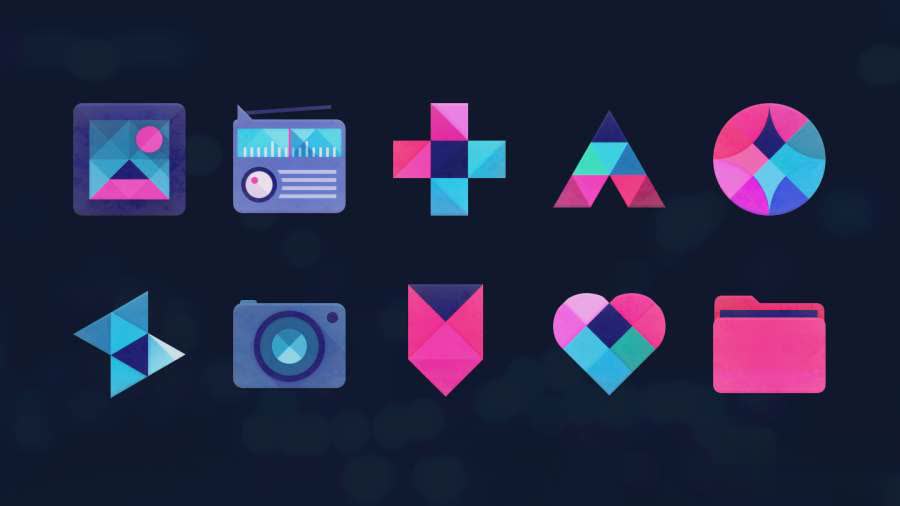 Unicorn Dark图标包app