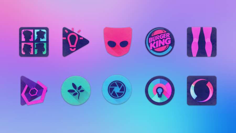 Unicorn Dark图标包app