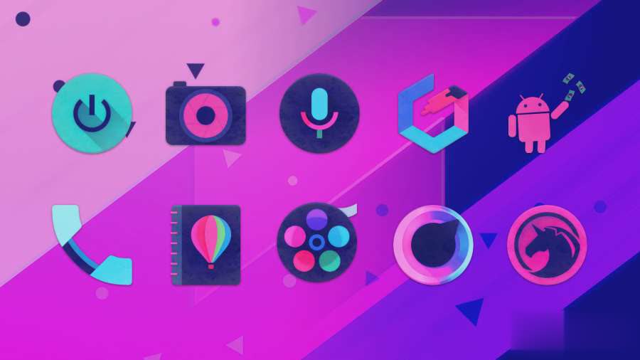 Unicorn Dark图标包app
