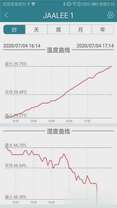 佳锂温湿度计