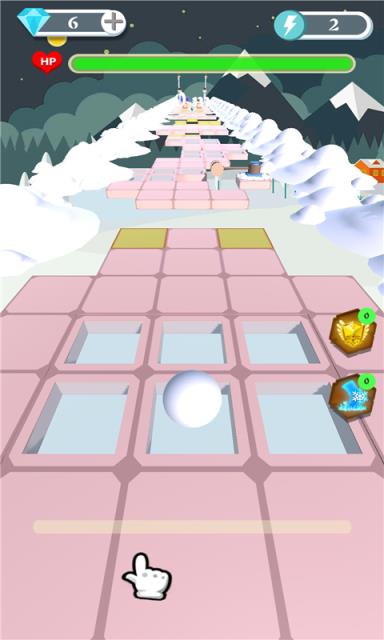 滚动的雪球游戏截图2